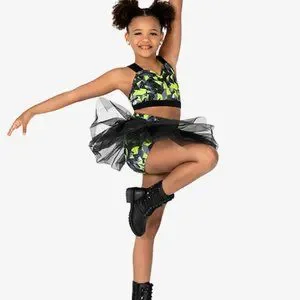 ILLIO ♥ Check tutu shorts Little Lass 2pc Dress Pink White Black Checkered Tutu Sparkles